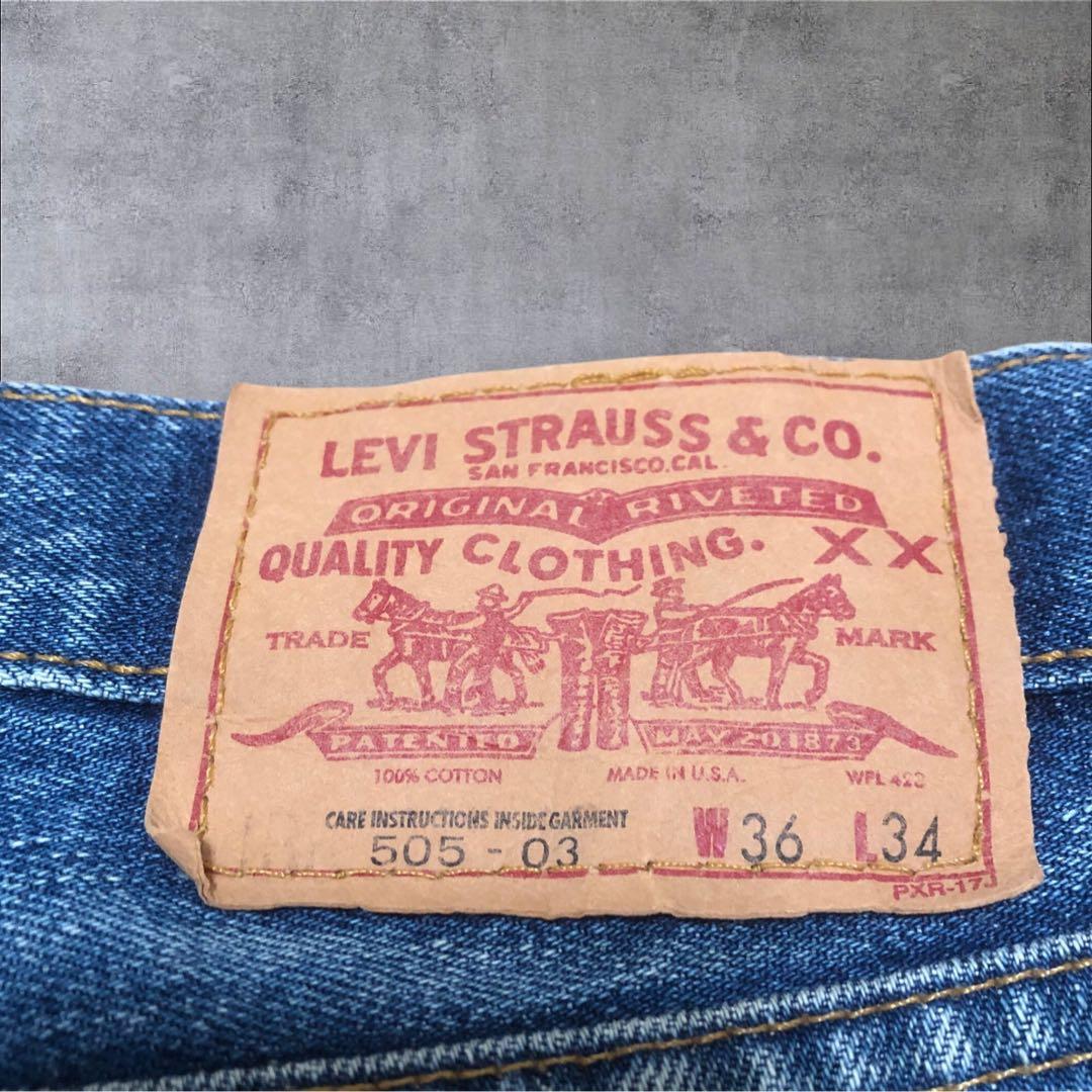00s リーバイスLevi's 505-03 USA製 ゴールデンサイズ　W36