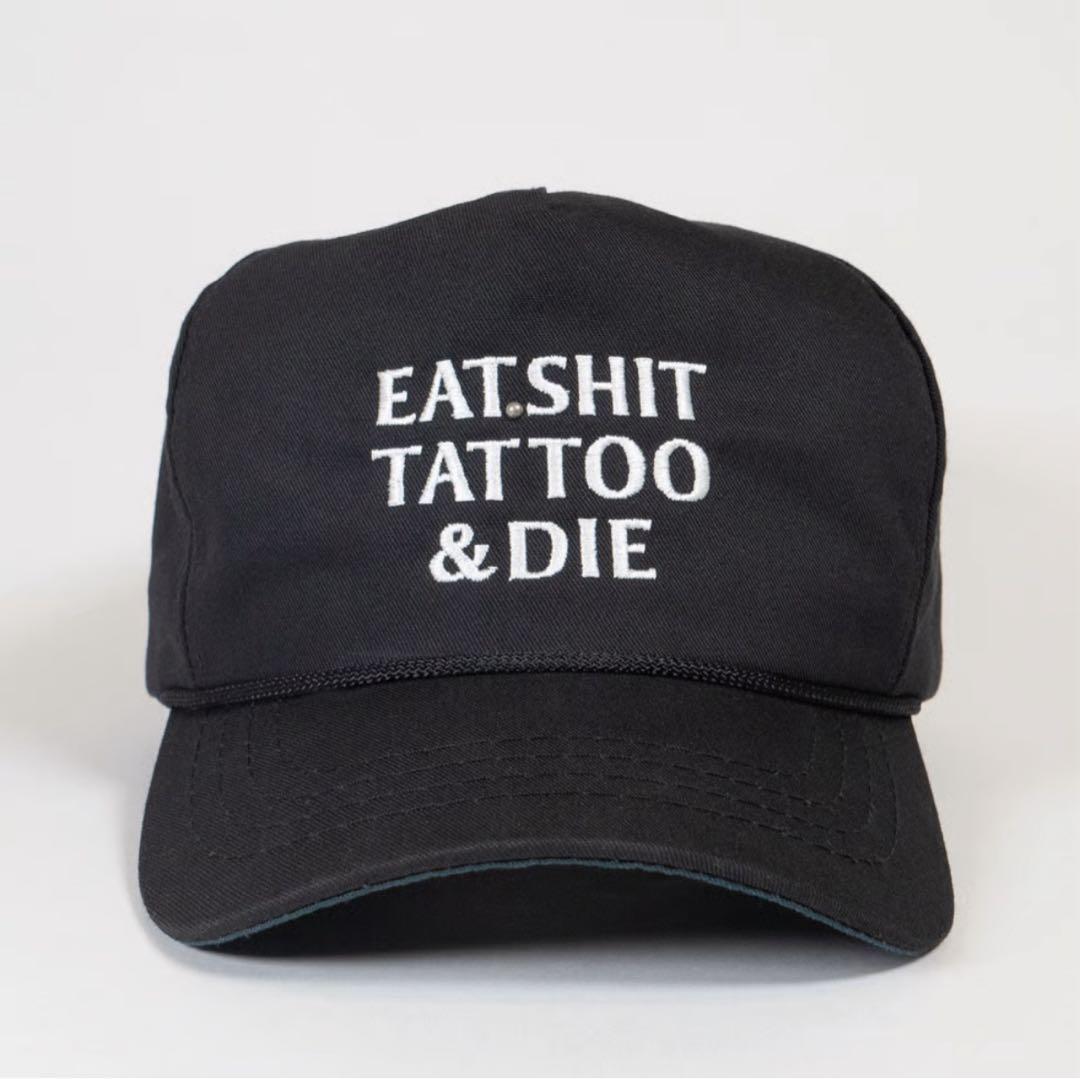 帽子 SNAPBACK CAP EAT, SHIT, TATTOO&DIE BLACK