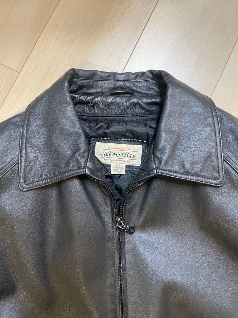 【極美品】セントジョンズベイ ブラック　レザージャケット　L