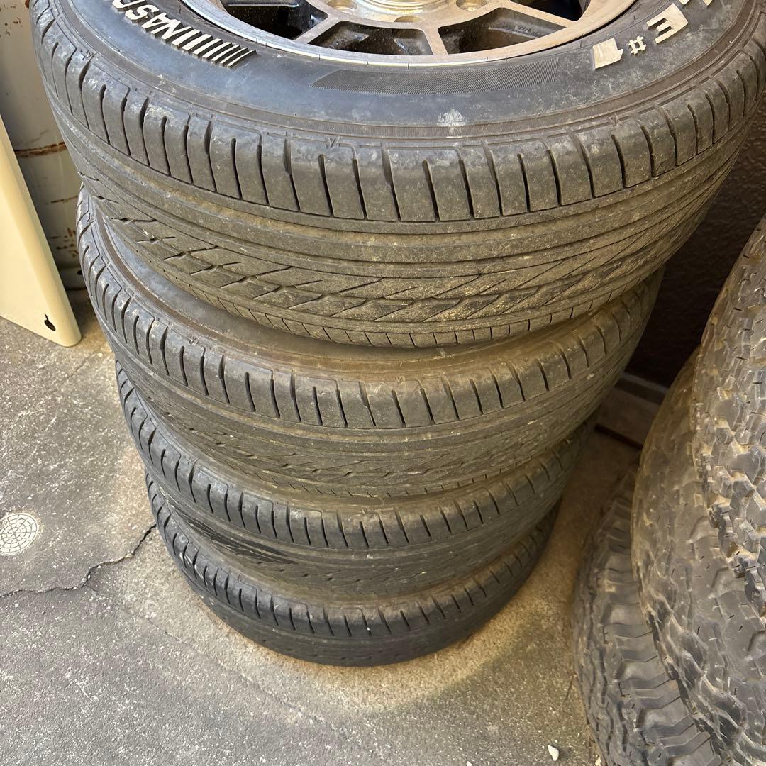 16インチ ハイエース　ハヤシレーシング バリ溝　2