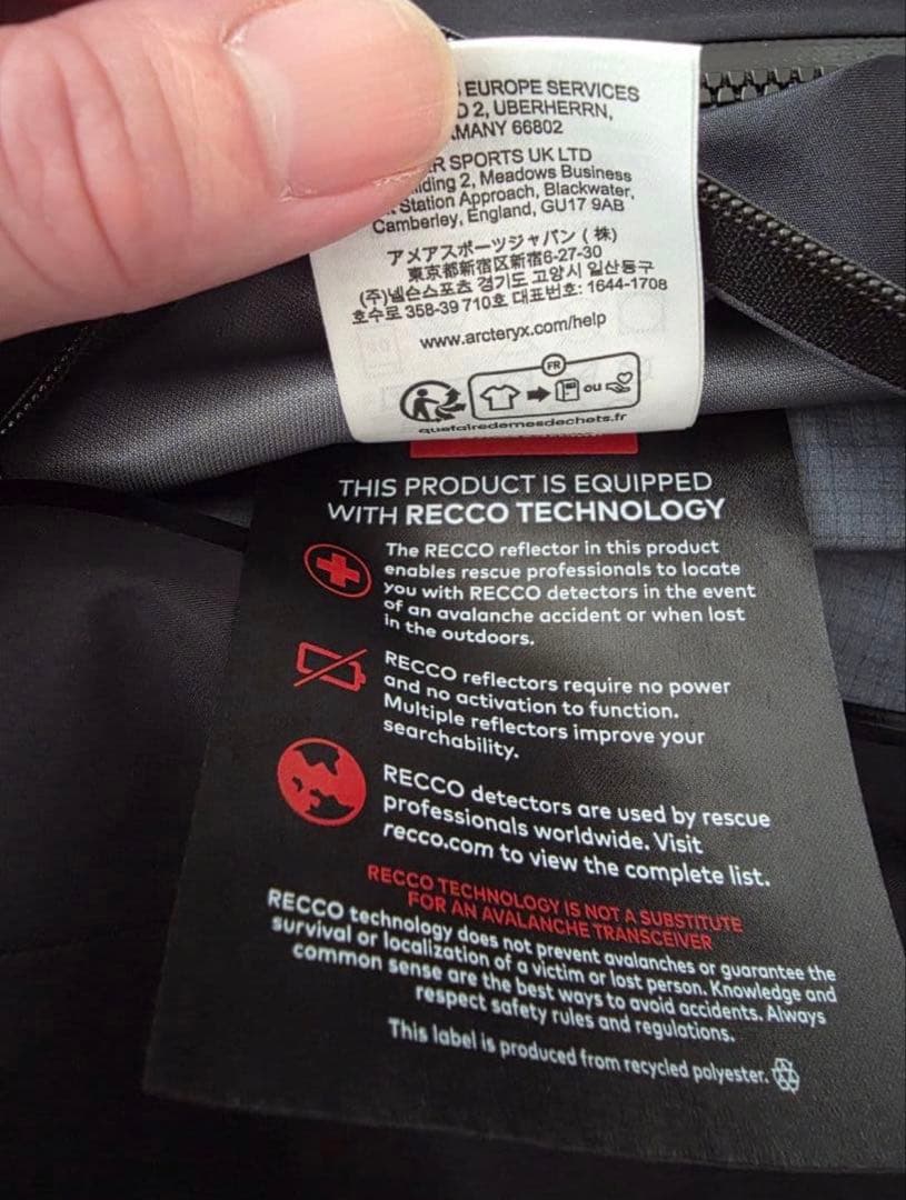 【新品、未使用】ARC'TERYXベータSL　　MSize