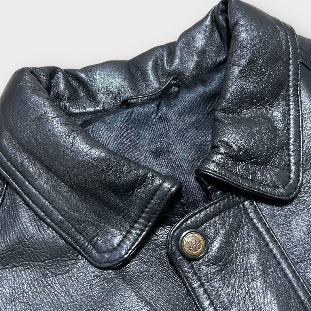 90s vintage レザージャケット 短丈 A2 本革 フライトジャケット