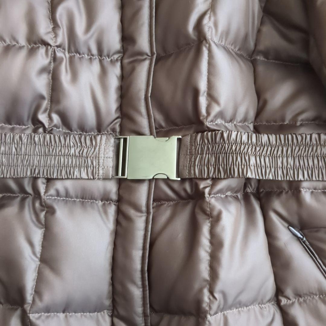 大きいサイズ46 23区ブラウン ダウンジャケット　ベルト付き