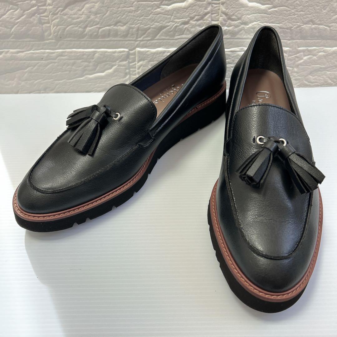 【未使用級✨】超軽量DIANA 黒タッセルローファー25㎝