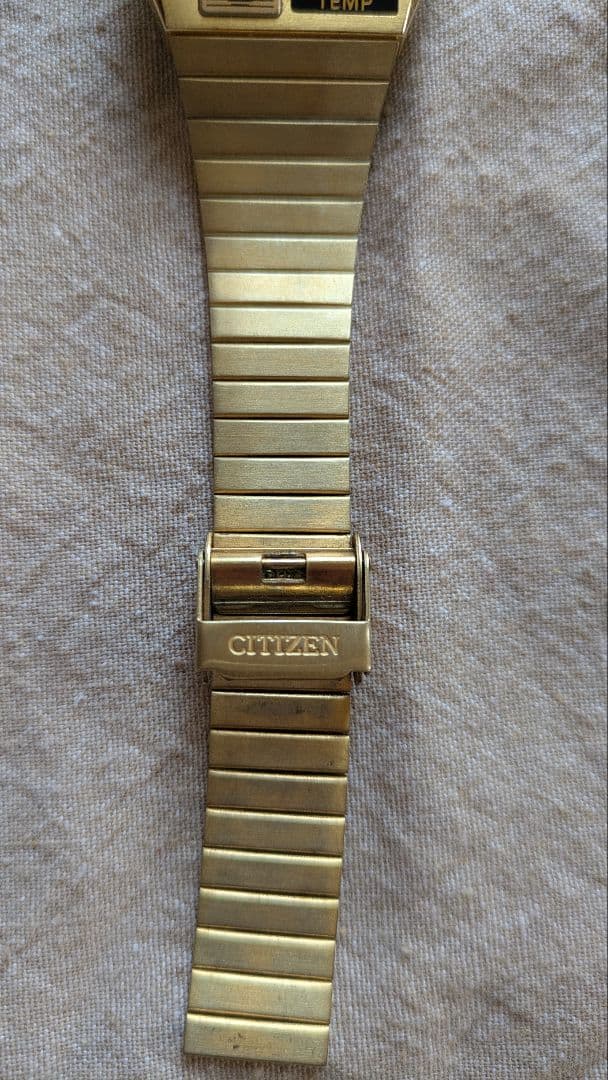 CITIZEN ANA-DIGI TEMP ゴールド腕時計