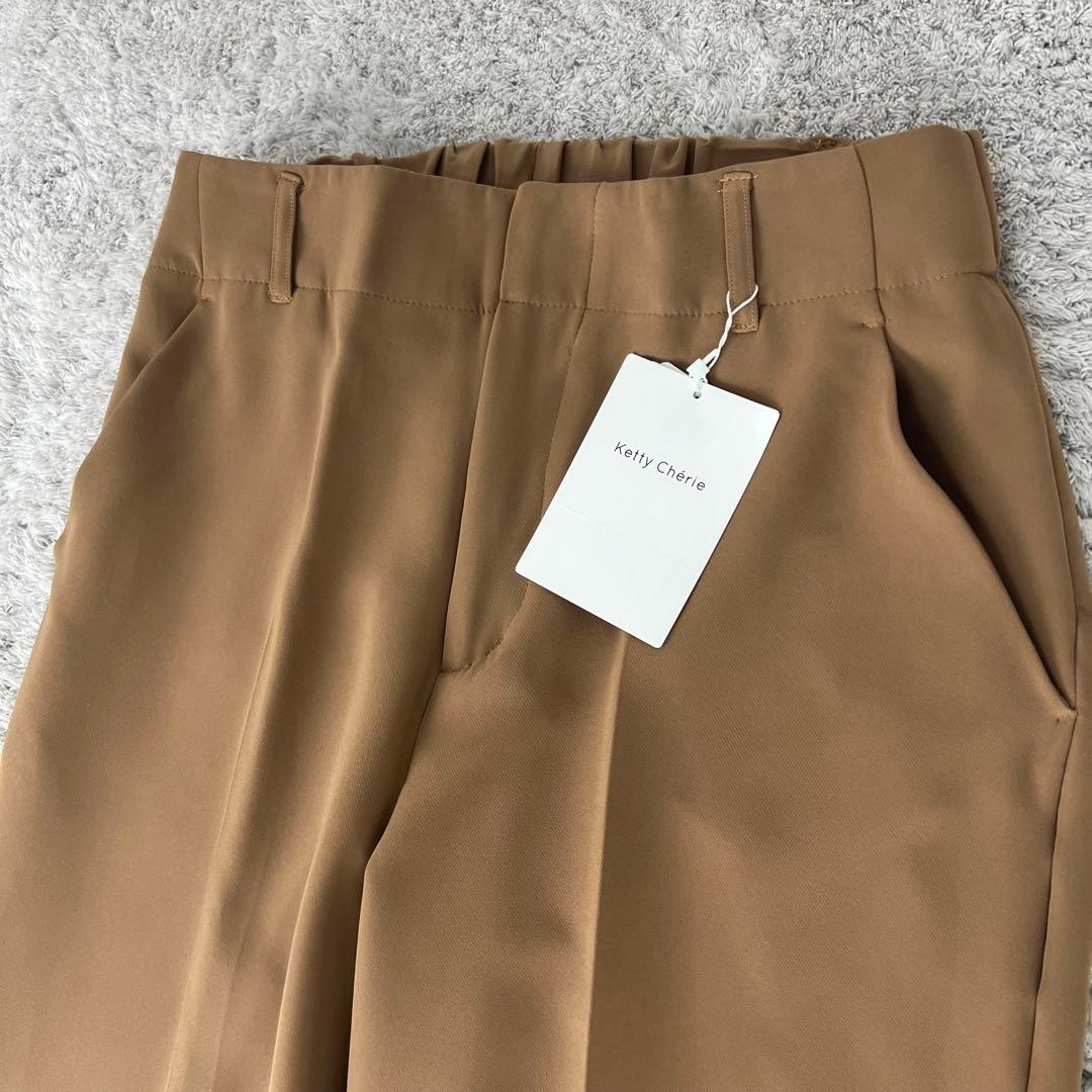 【新品未使用】Ketty Cherie ノーカラーパンツスーツ　セットアップ　L