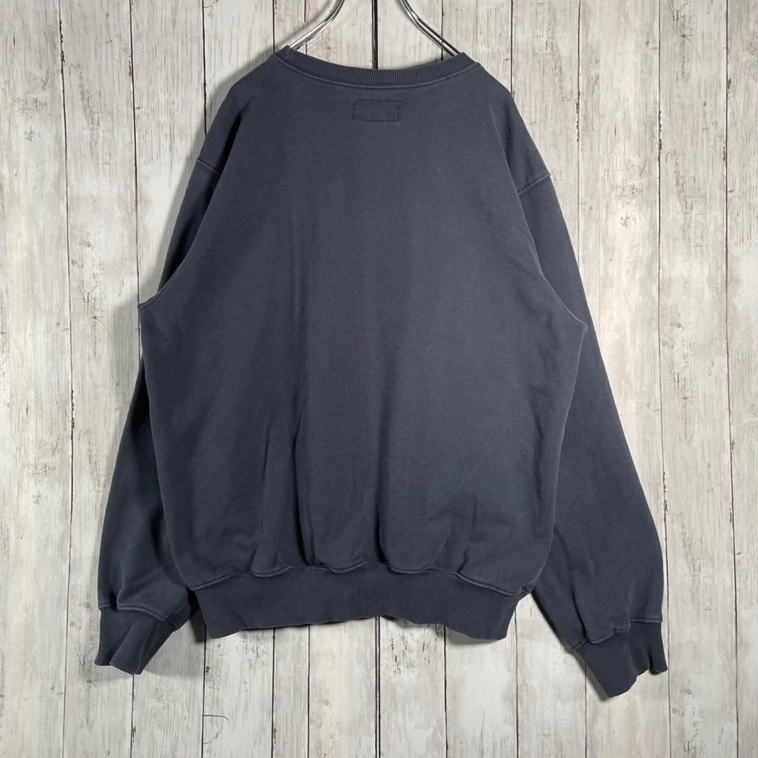 ディスイズネバーザット スウェット トレーナー 刺繍ロゴ XL ネイビー ネバザ