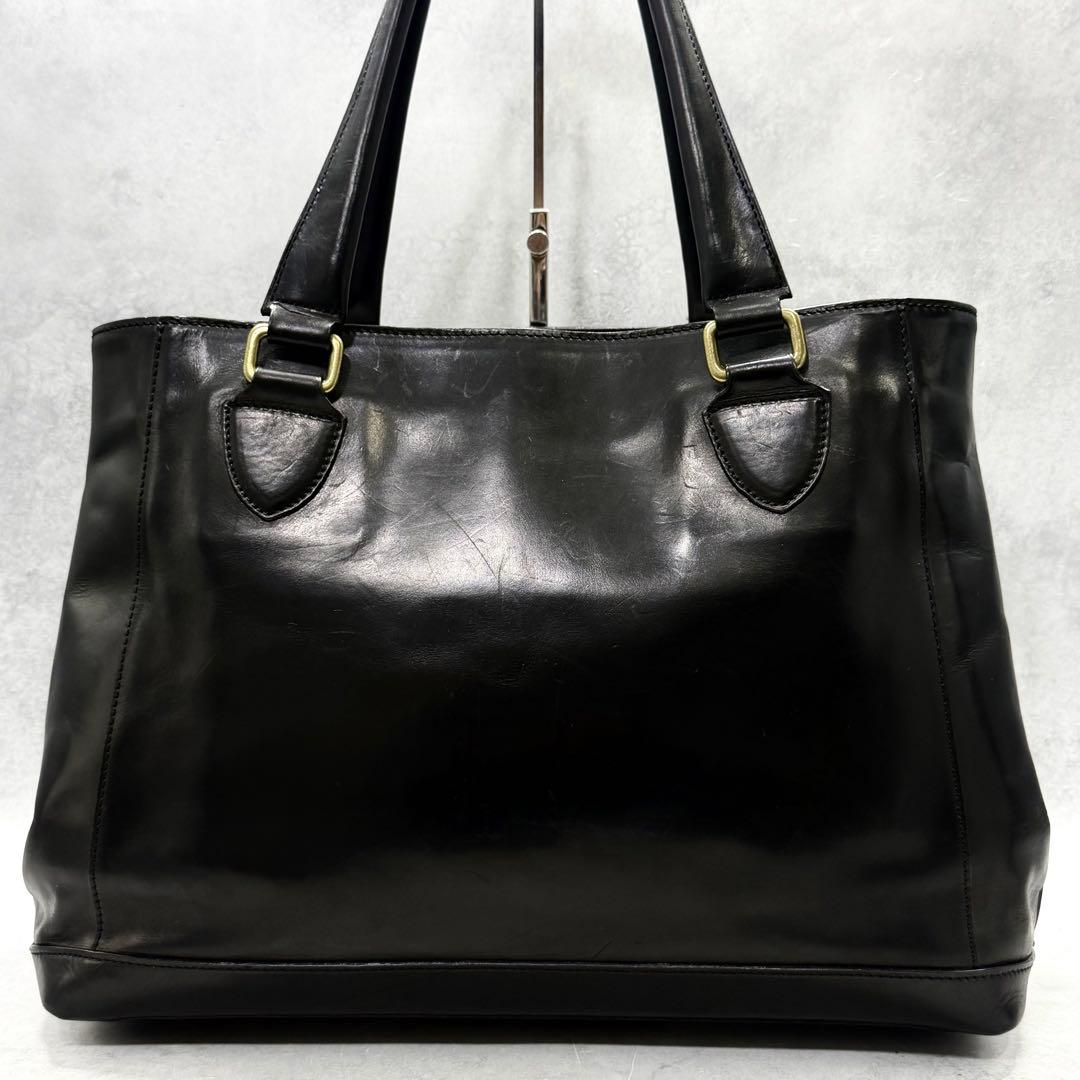 GANZO ガンゾ GUD オープントート 最高級レザー トートバッグ 黒