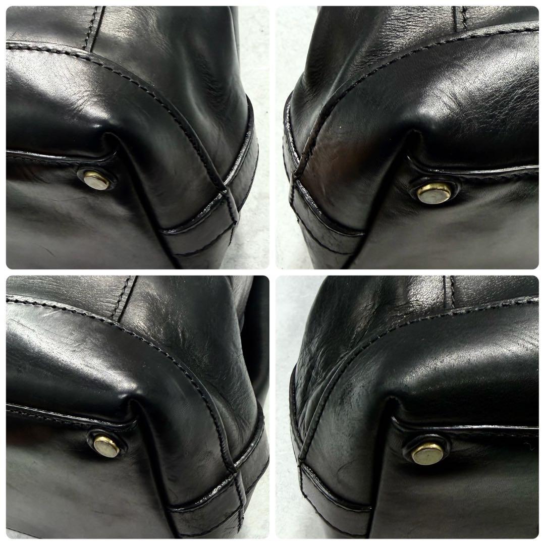 GANZO ガンゾ GUD オープントート 最高級レザー トートバッグ 黒