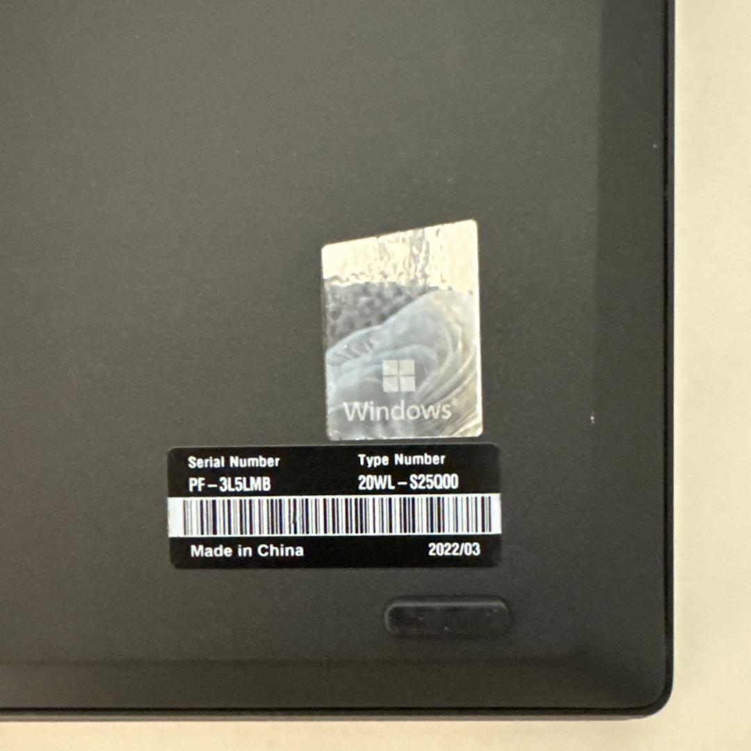 ThinkPad X13Gen2 i7メモリ16GB ⭐️バッテリー99%美品