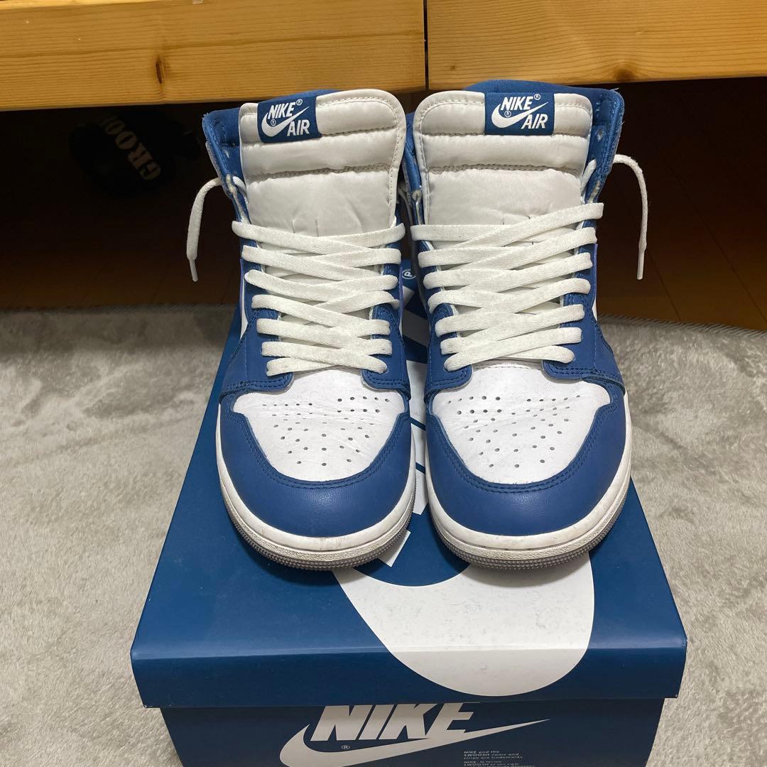 NIKE Air Jordan 1 ホワイト/ブルー/グレー