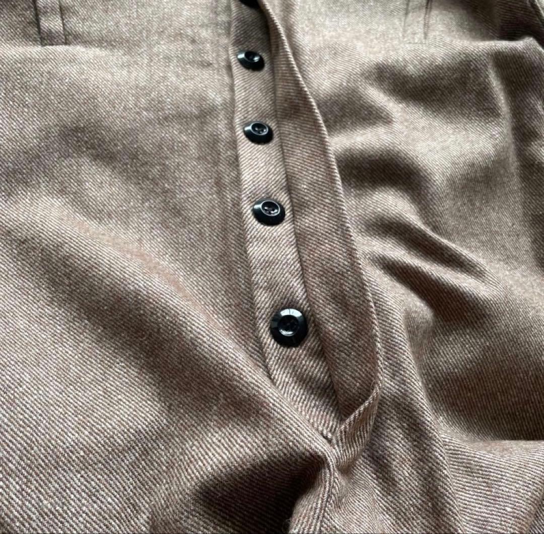 Lanefortyfive 長袖ジャンプスーツ 40 ブラウン系　イギリス製