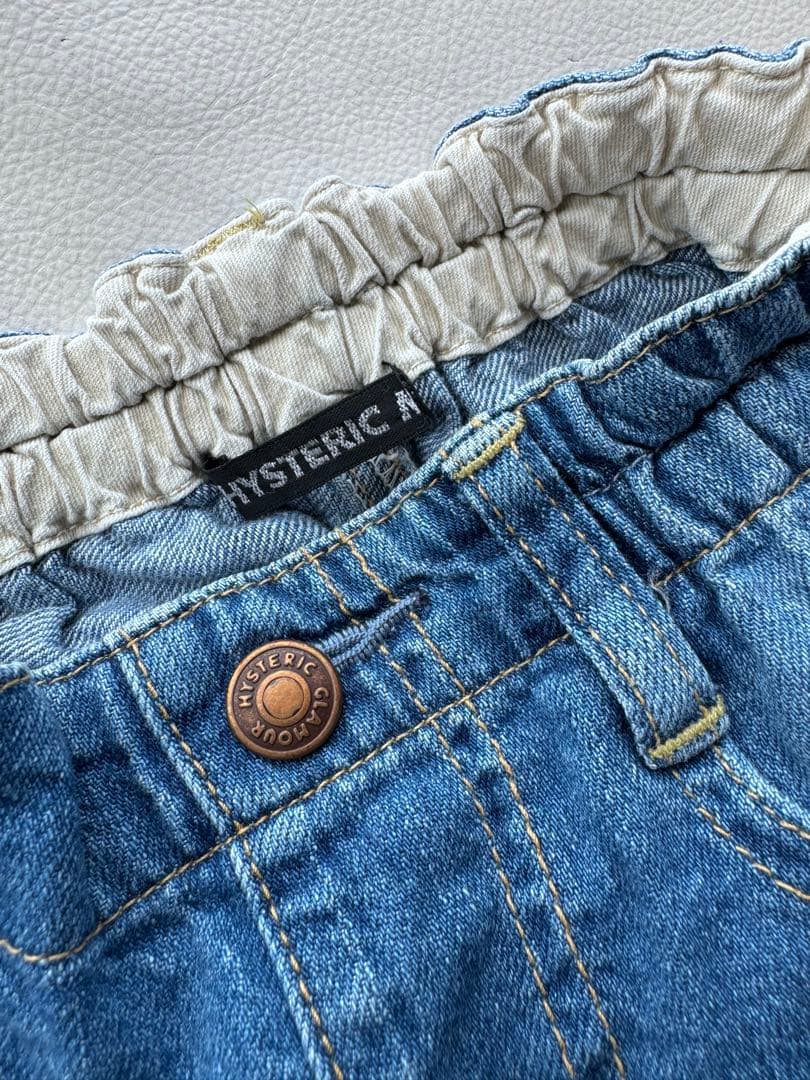 【新品未使用】HYSTERIC MINI☆ヒスミニ☆デニムショートパンツ☆90