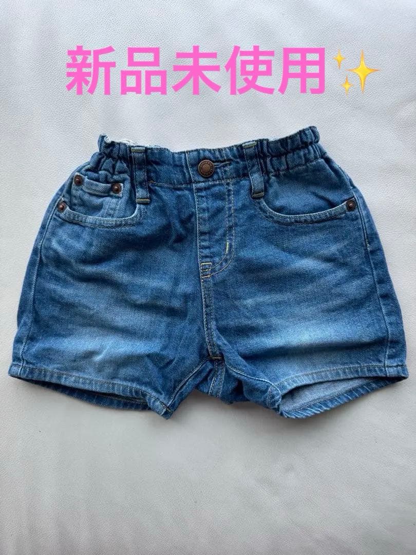 【新品未使用】HYSTERIC MINI☆ヒスミニ☆デニムショートパンツ☆90