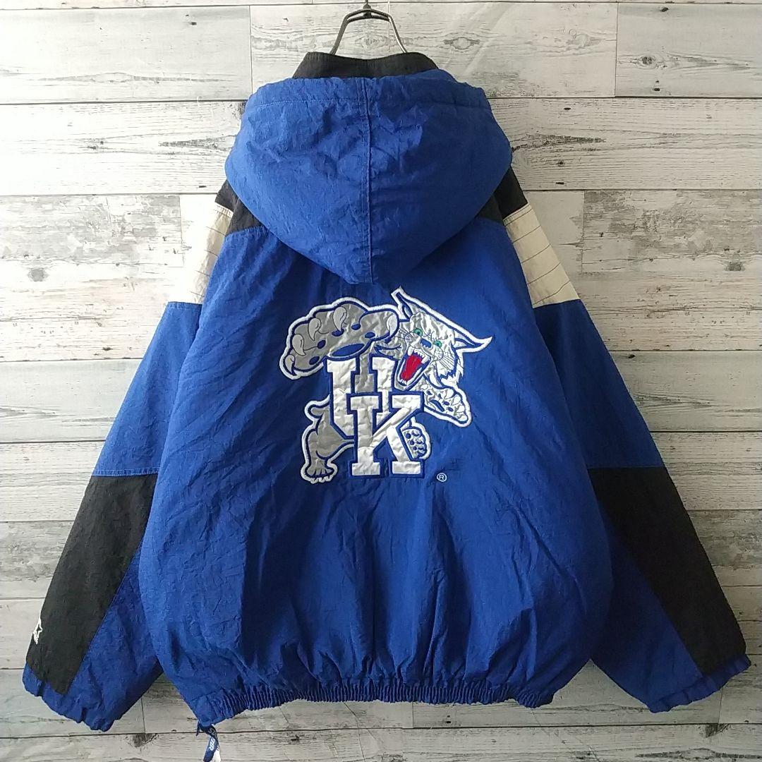 スターター 刺繍 ケンタッキー 中綿 ハーフジップ アノラック ジャケット