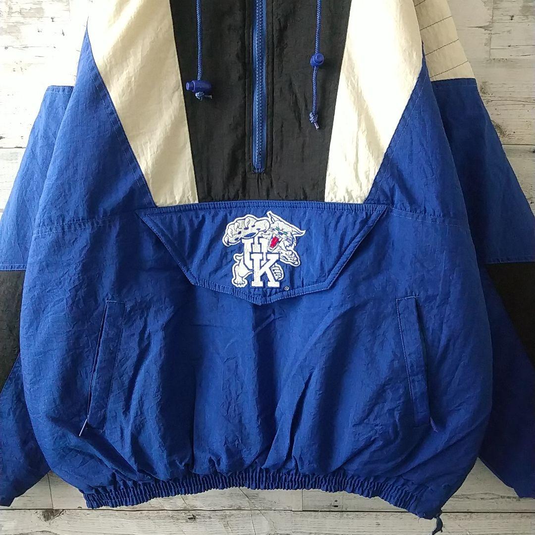 スターター 刺繍 ケンタッキー 中綿 ハーフジップ アノラック ジャケット