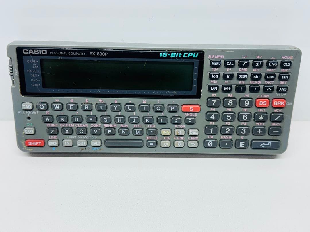CASIO FX-890P 16ビットポケコン　ジャンク　希少
