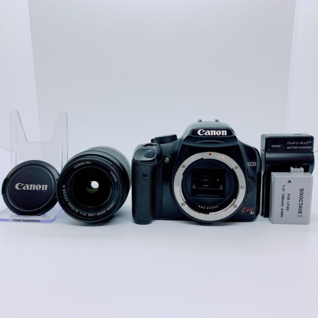 Canon キャノン　カメラ　一眼　レンズ　EOS Kiss X2 M358