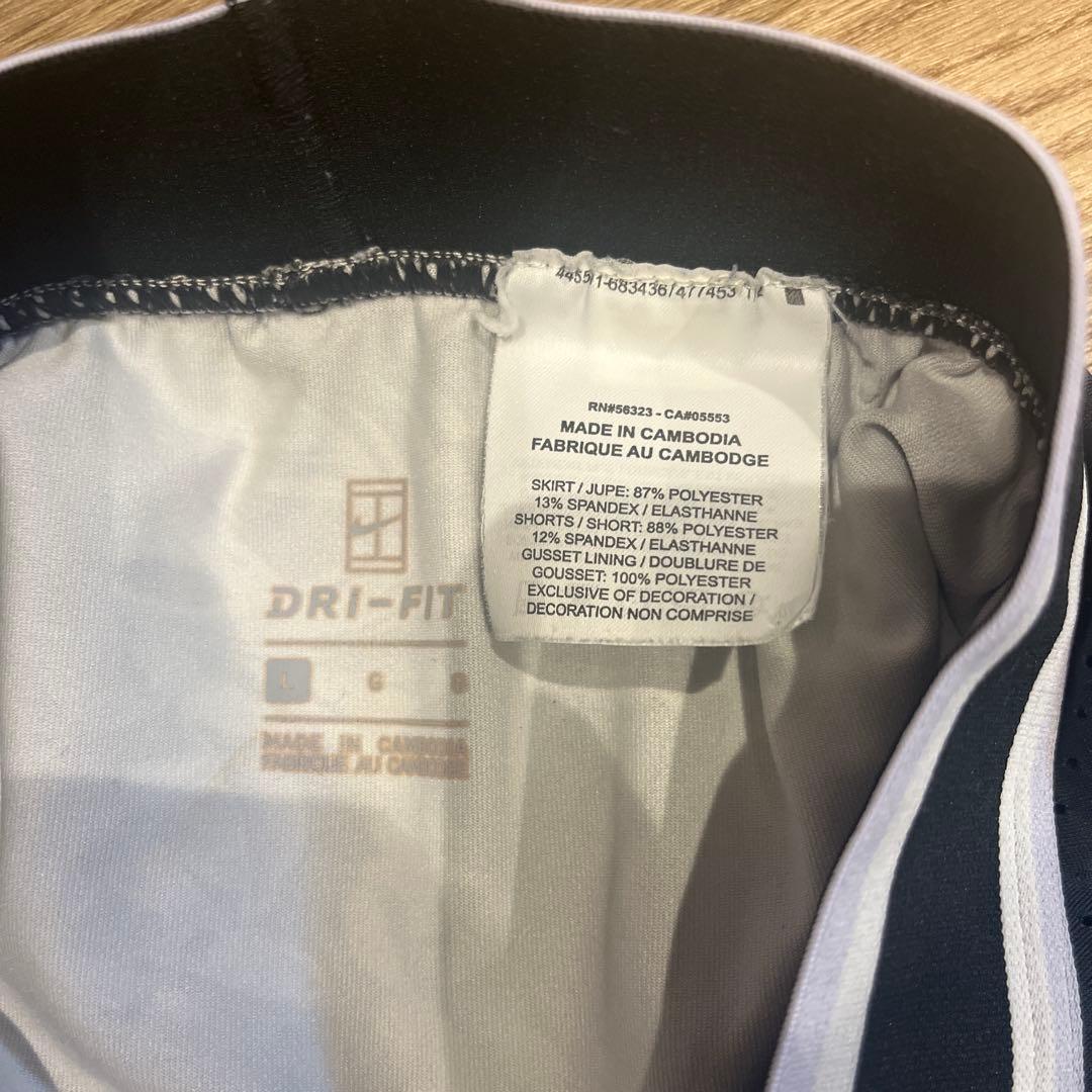 NIKE スコート　全仏オープン　メッシュ　スコートのみ　US-Ｌ