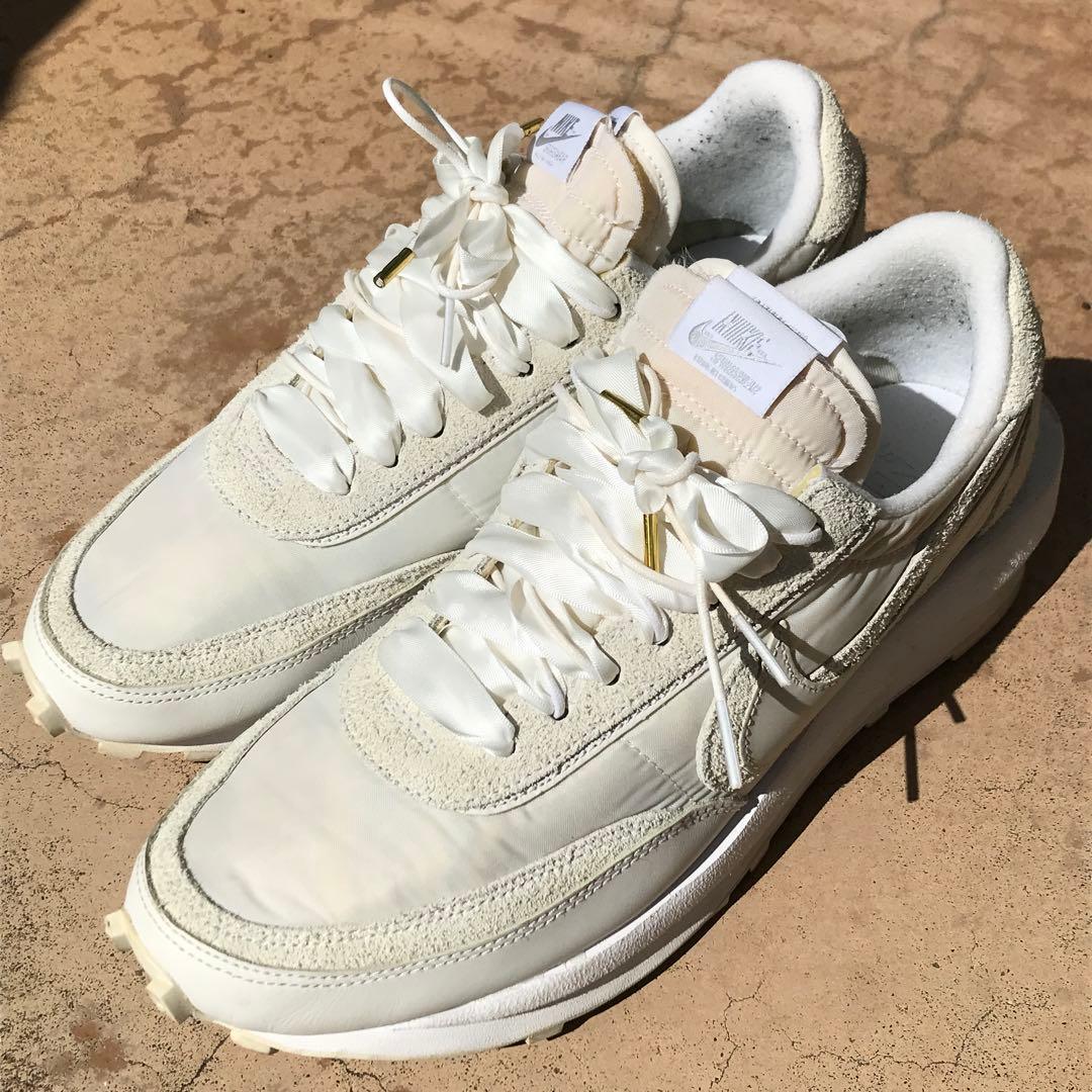 sacai × NIKE LDVワッフル トリプルホワイト us12 30cm