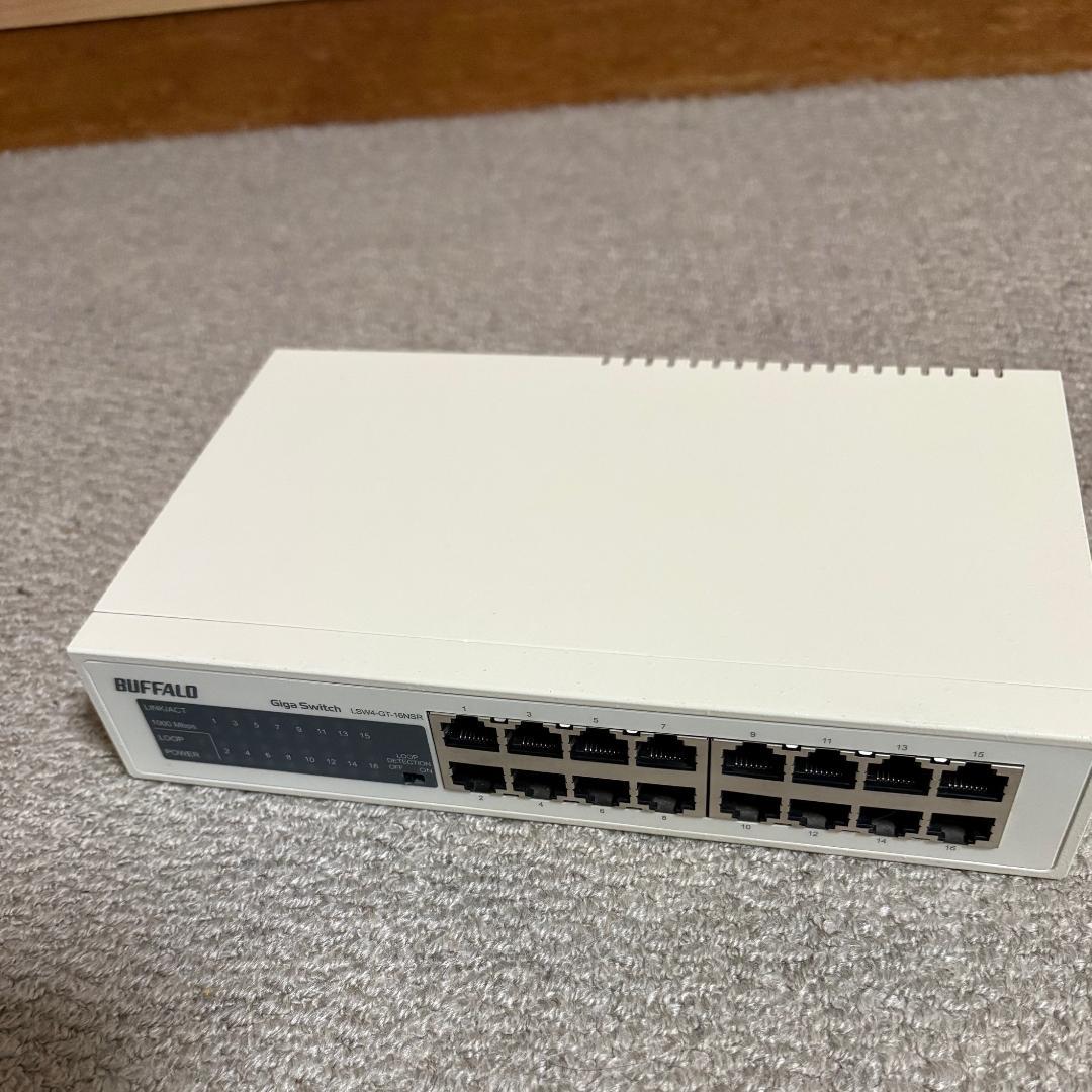 BUFFALO 16ポートギガビットスイッチングハブ LSW4-GT-16NSR