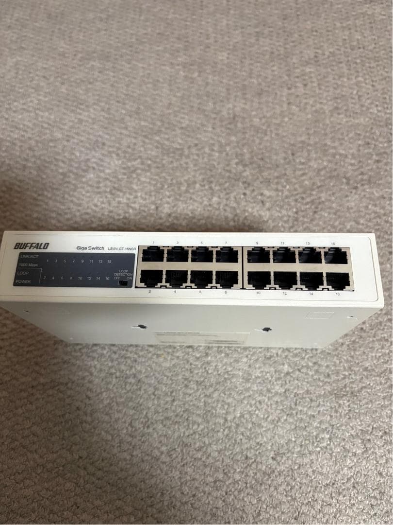 BUFFALO 16ポートギガビットスイッチングハブ LSW4-GT-16NSR