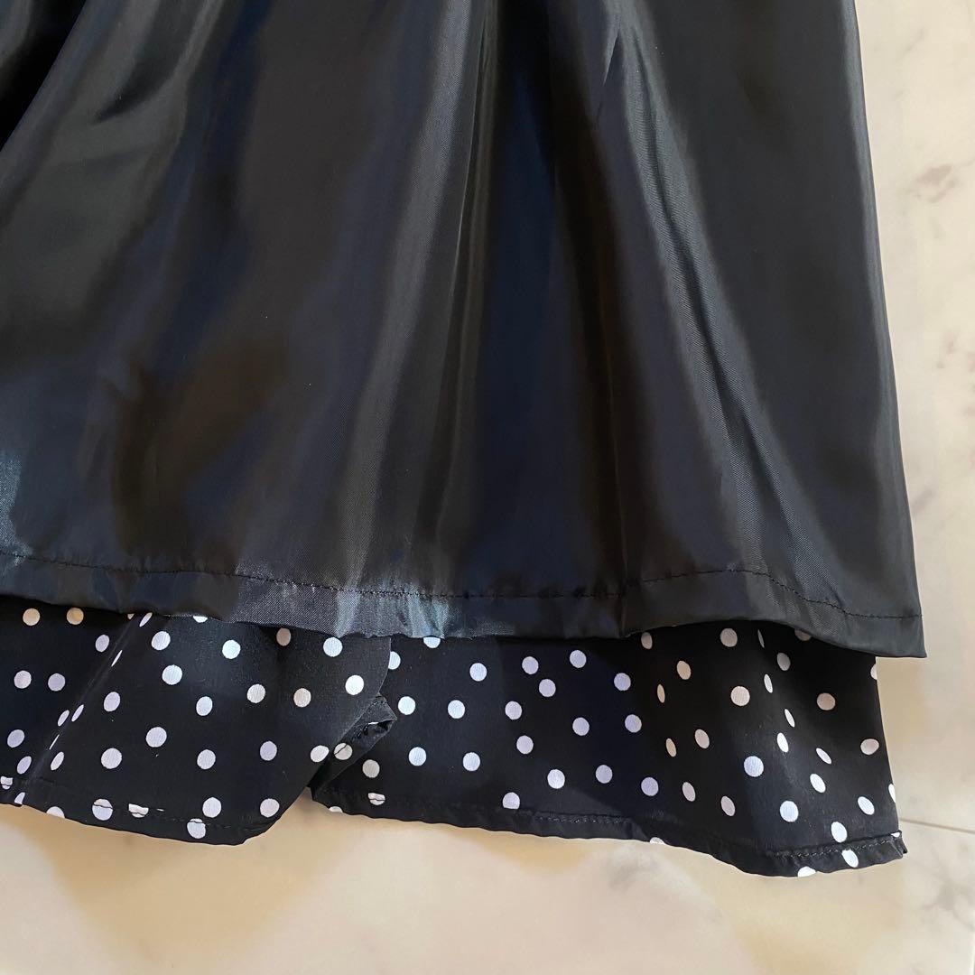 【タグ付き＊未使用品】SINME ドットフレアスカート　HPS別注　サイズS
