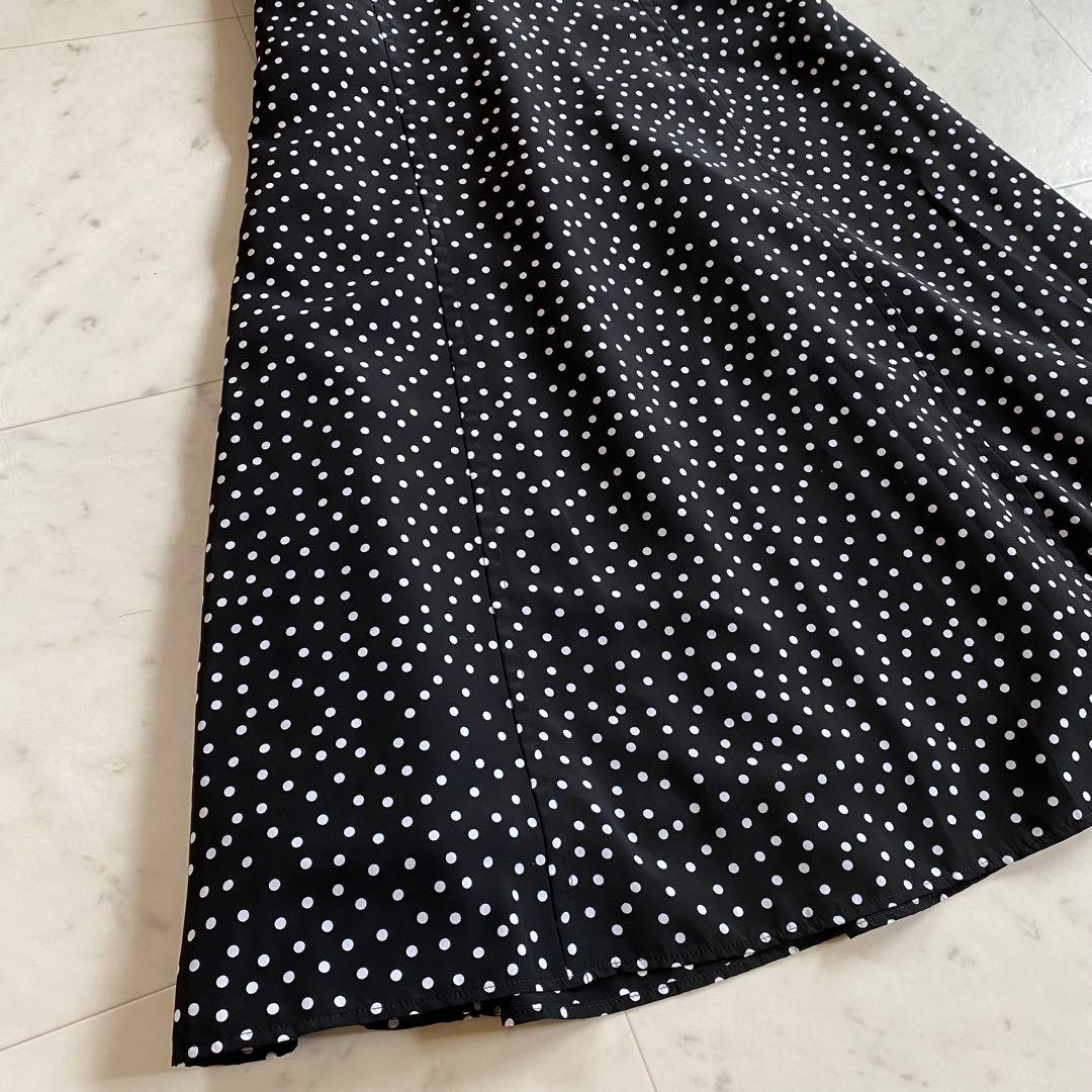 【タグ付き＊未使用品】SINME ドットフレアスカート　HPS別注　サイズS