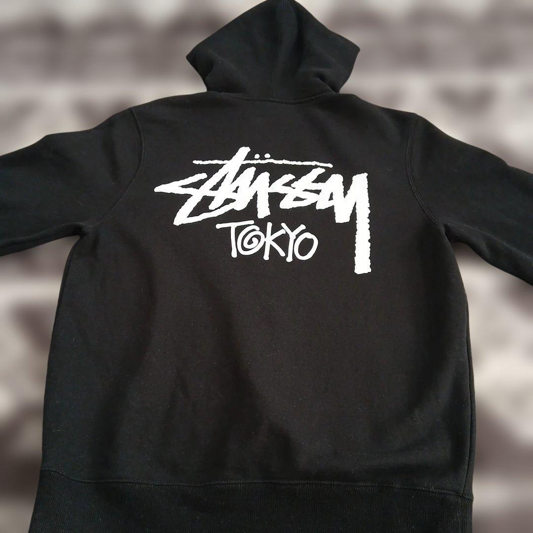 Stüssy 東京ロゴ ジップアップパーカー S