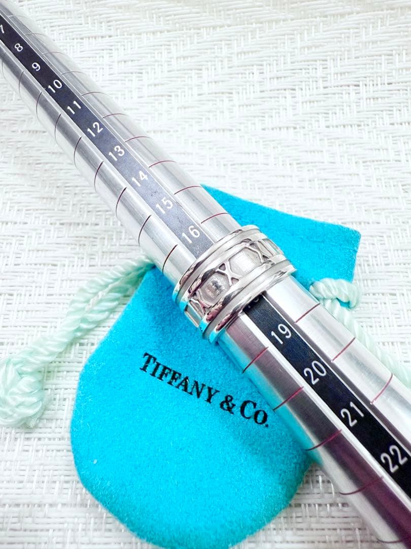 ティファニー　アトラス　ワイド　指輪　リング　18号　研磨仕上済美品 925