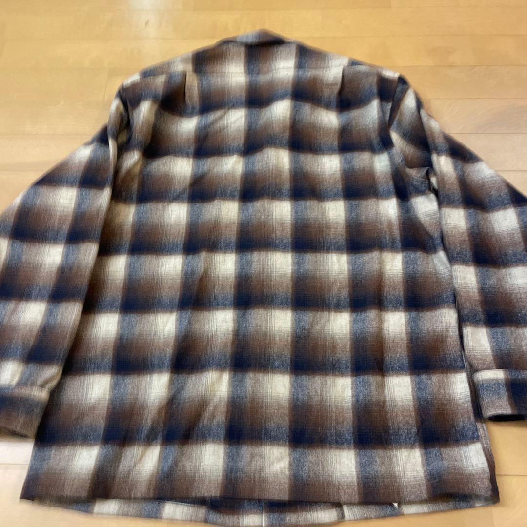 ゆ*る様 美品 ブラウン pendleton ウール ボードシャツ チェック U