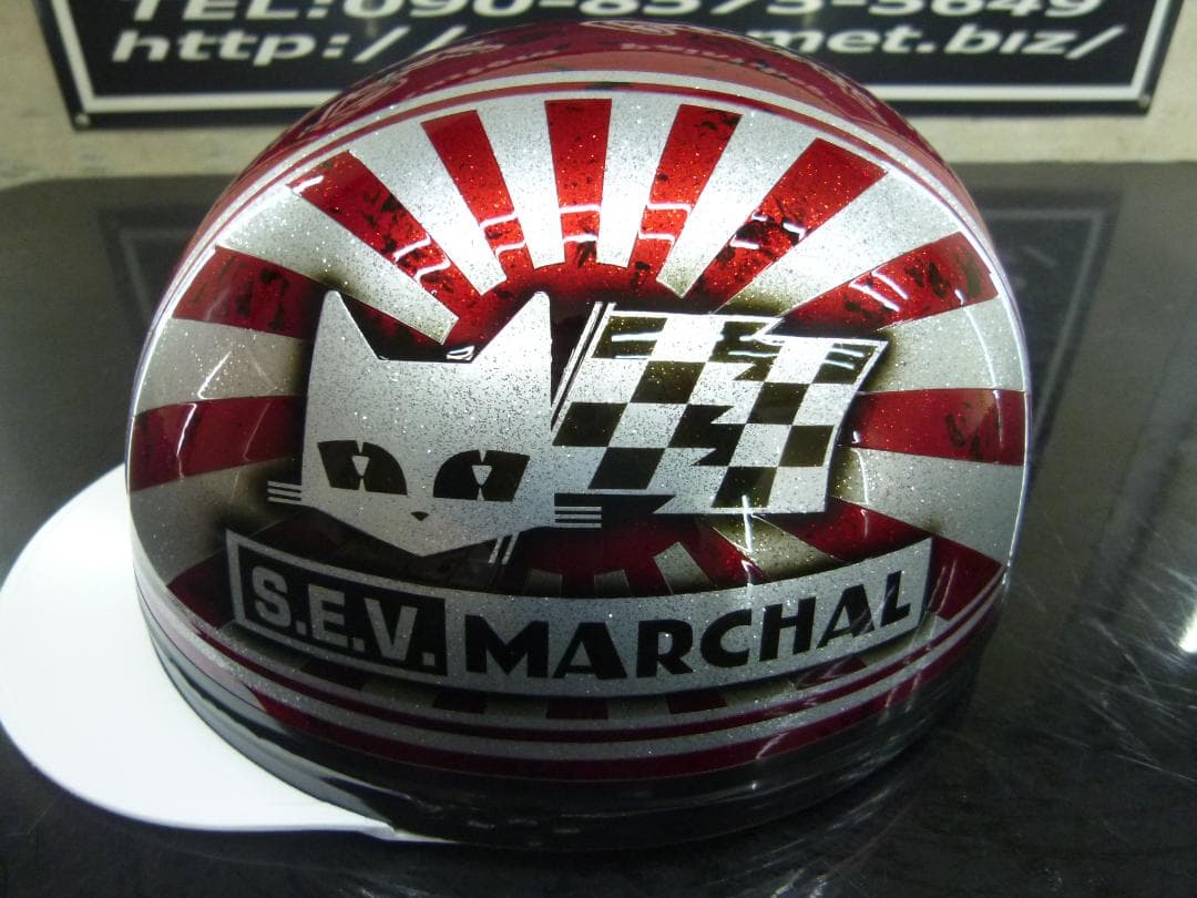 三つボタン‼送料込！カスタムコルク半　マーシャル日章　最安値110