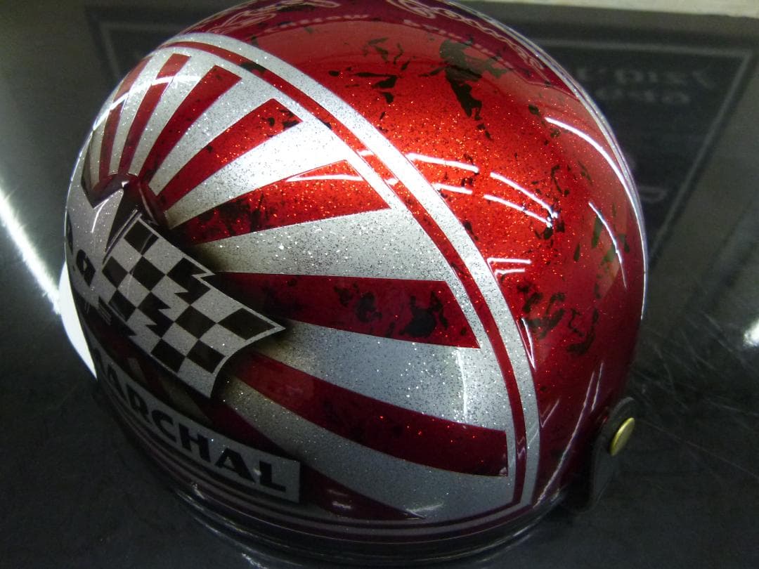 三つボタン‼送料込！カスタムコルク半　マーシャル日章　最安値110