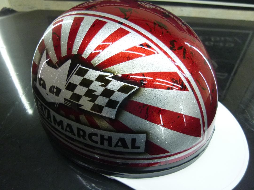 三つボタン‼送料込！カスタムコルク半　マーシャル日章　最安値110