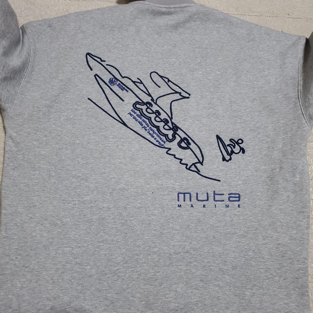 【みみ】muta MARINE　クルーネックスウェット　サイズ7　グレー
