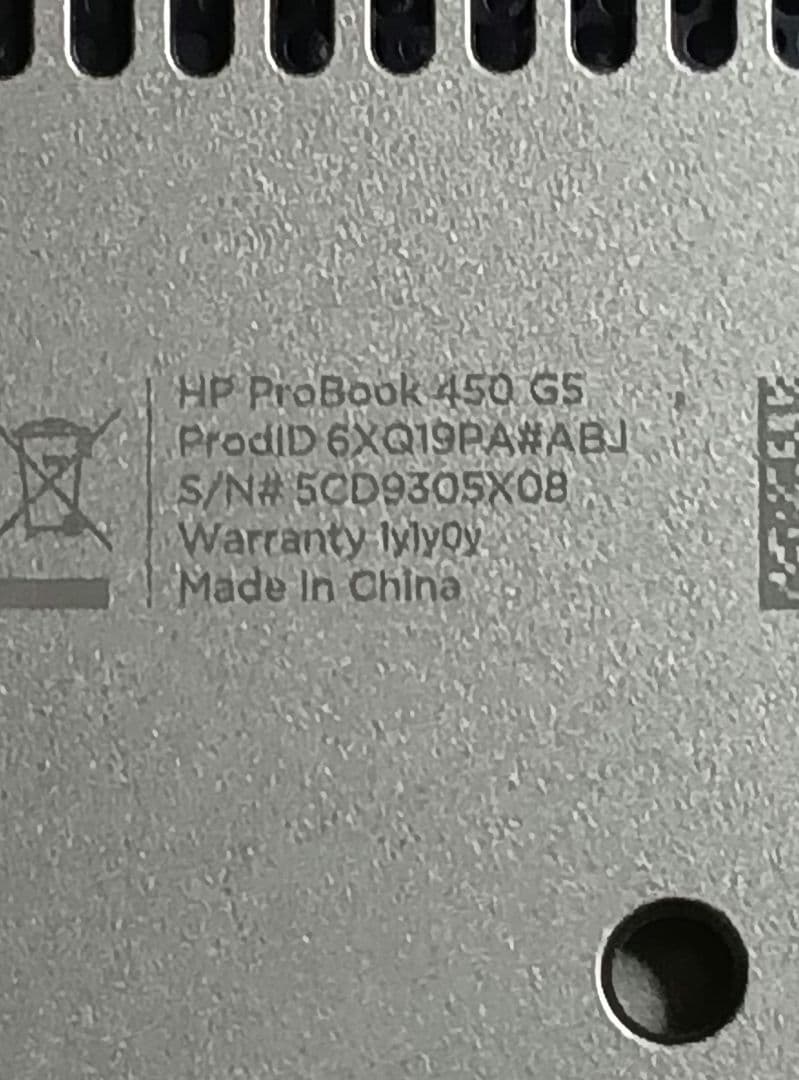 HP ノートPC Windows11 64bit Pro（メモリ16GB）