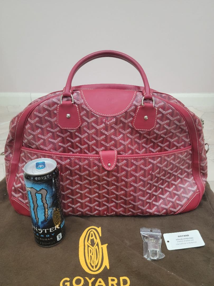 Goyard 赤 ボストンバッグ