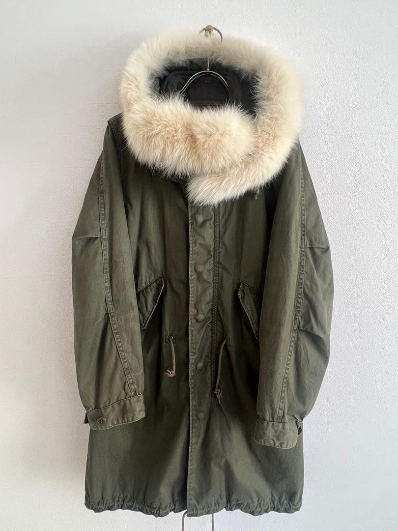 希少 小泉今日子着用 green M-65 モッズコート フォックスファー S
