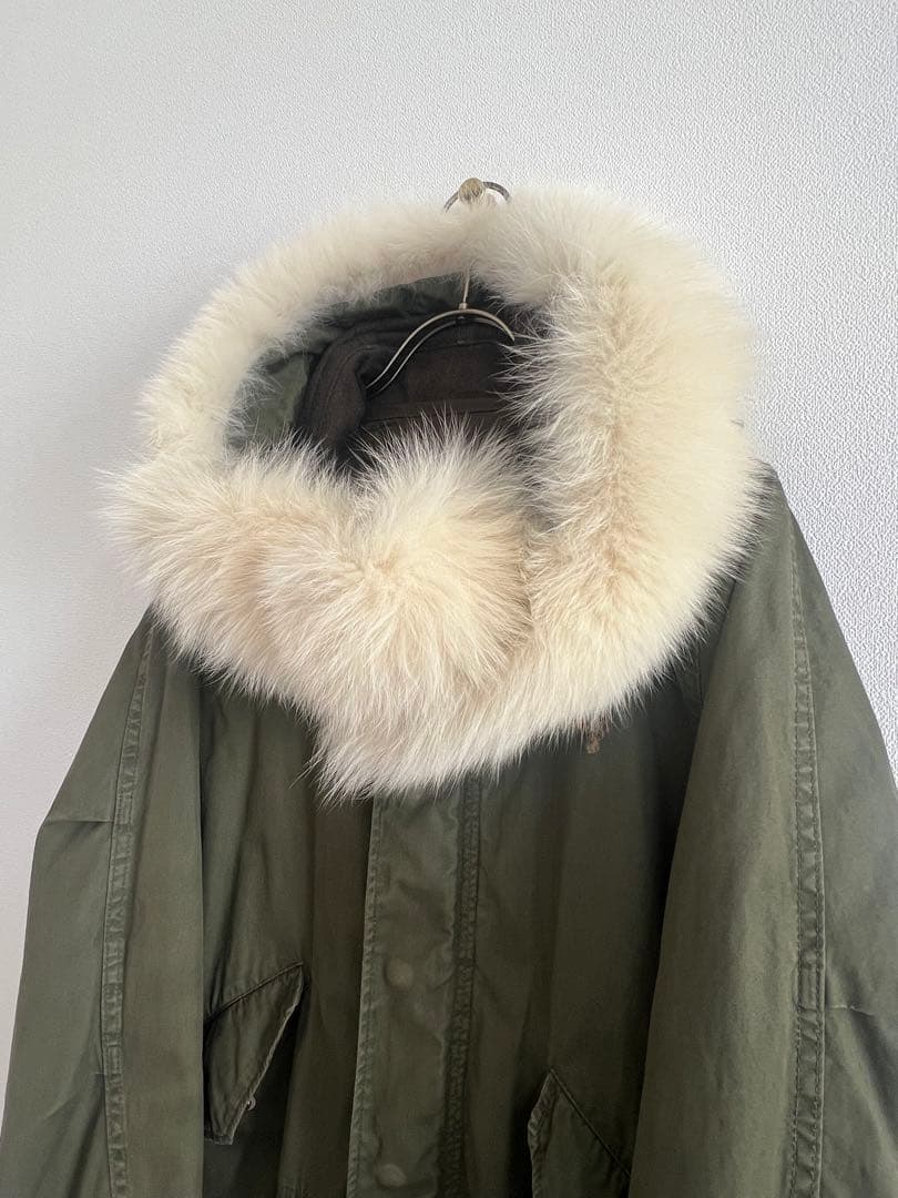 希少 小泉今日子着用 green M-65 モッズコート フォックスファー S