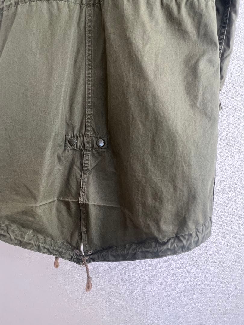 希少 小泉今日子着用 green M-65 モッズコート フォックスファー S