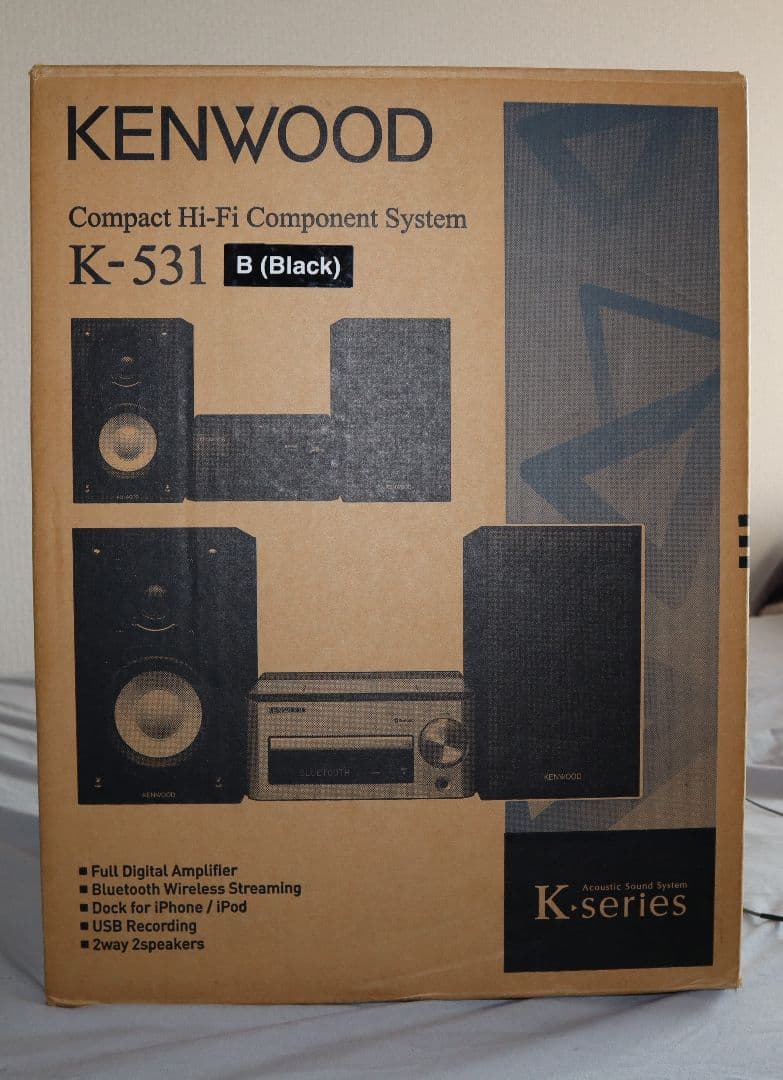 KENWOOD ケンウッド コンポ K-531-B ブラック