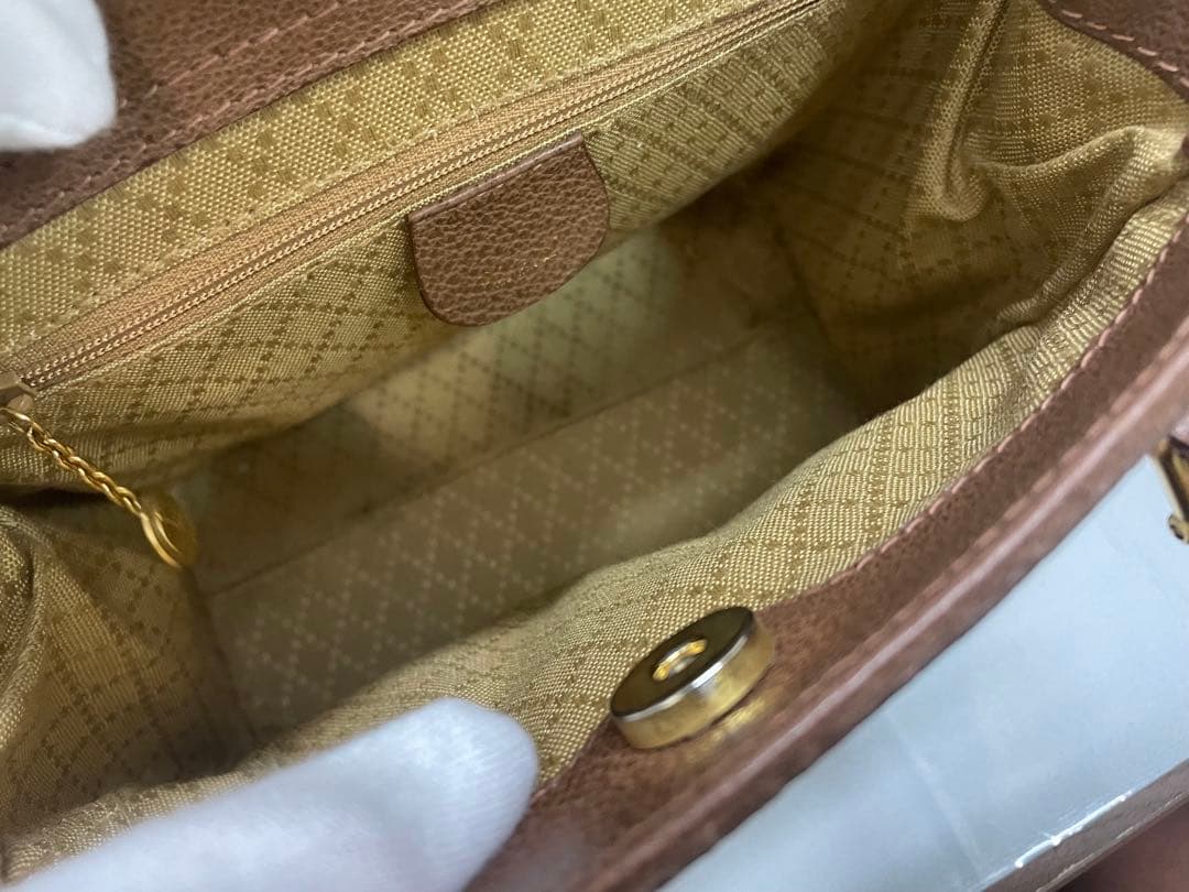 GUCCI グッチ　バンブー　スエード　ブラウン　ショルダー　バンド　2way