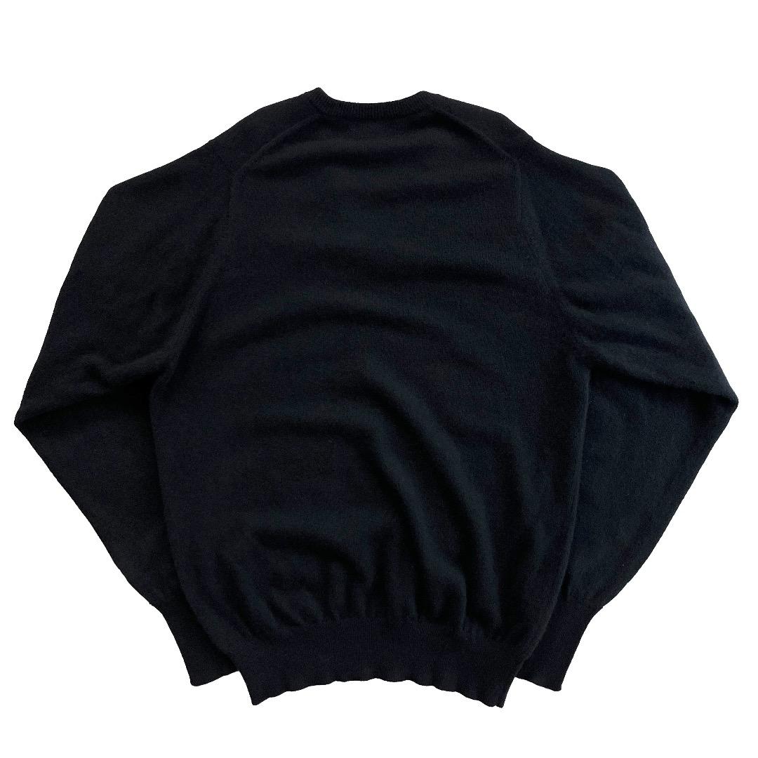 【Vintage】BALLANTYNE Vネックセーター 黒 ブラック カシミア
