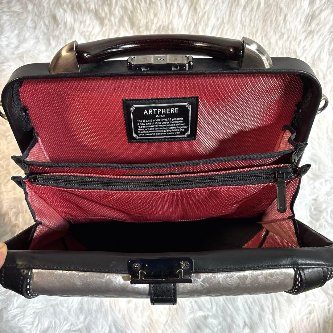 【美品】アートフィアー ダレスバッグ ドンジョバンニ 2WAYカーボンフラッシュ