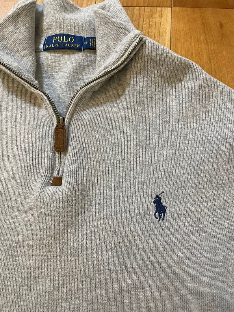 POLO ポロ ラルフローレン　ハーフジップニットポニー刺繍