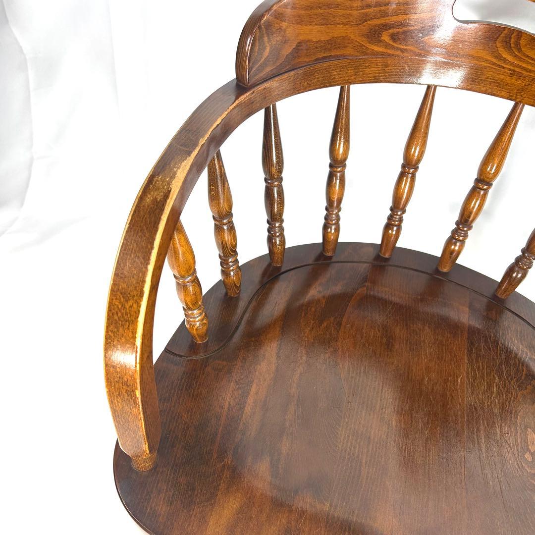 かしわ家具　ダイニングチェア　アンティーク　木製　ヴィンテージ