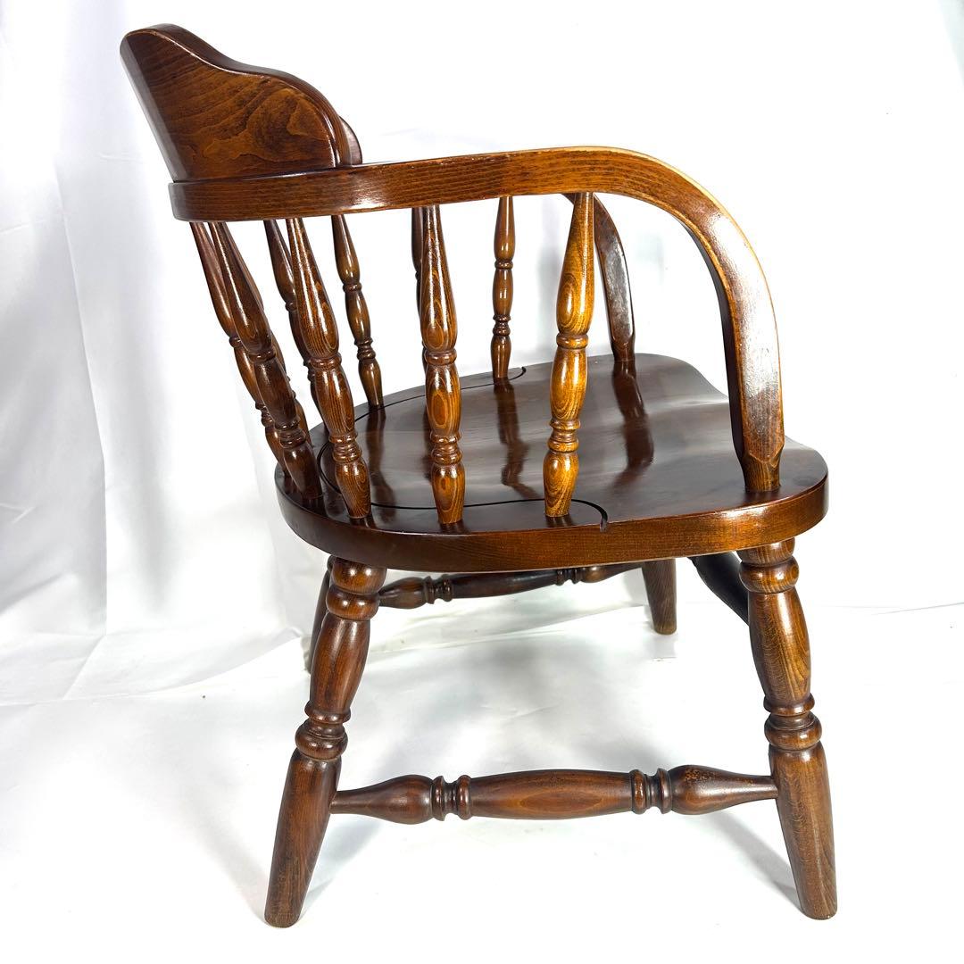 かしわ家具　ダイニングチェア　アンティーク　木製　ヴィンテージ