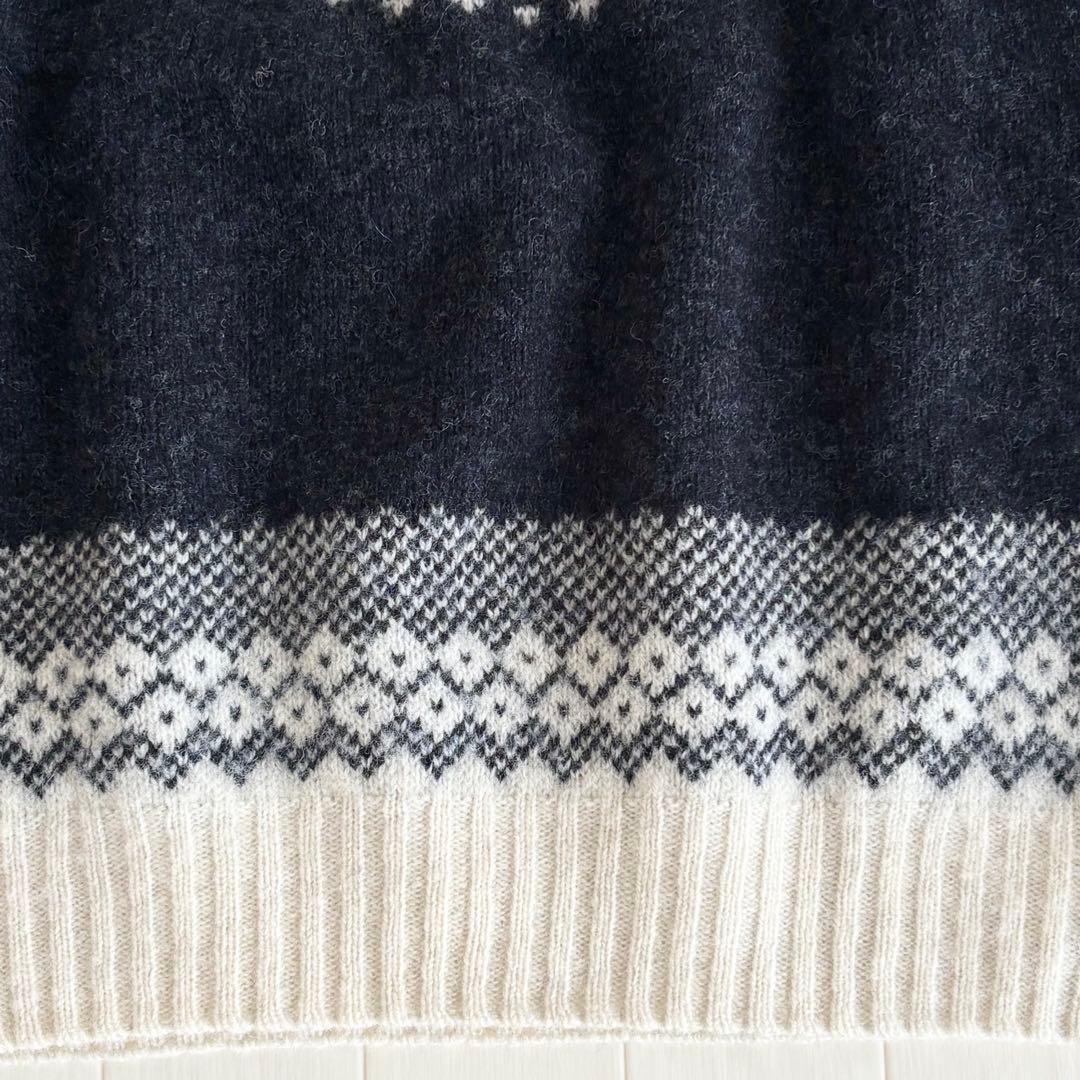 【美品】TOMORROWLAND ウールジャカード クルーネックプルオーバー