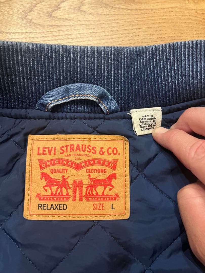 デニムダックベスト　ワークウェア　リーバイス