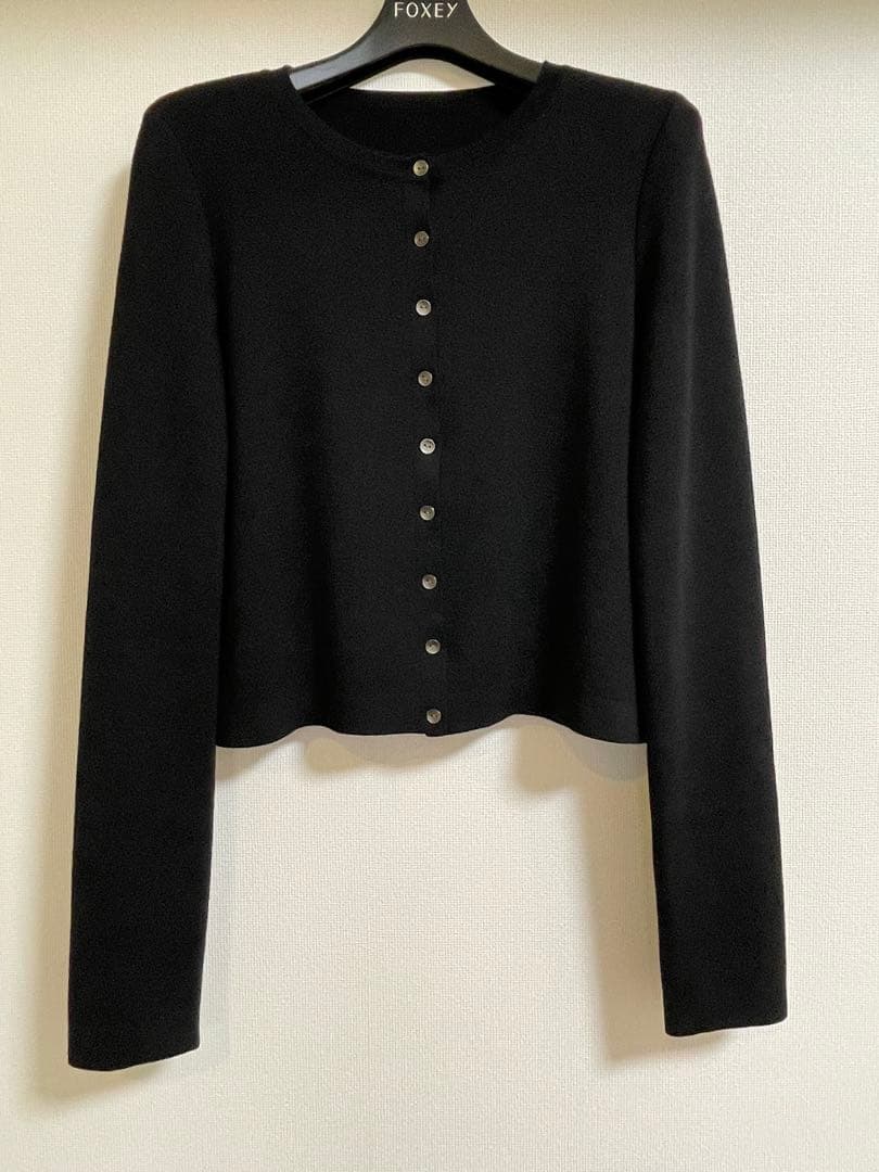 フォクシー　カーディガン　 エブリデイ　カーディガン 38 ブラック